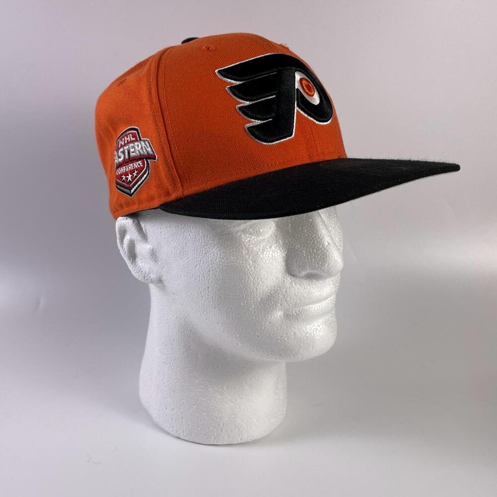 Philadelphia Flyers 47 Brand Orange Black Snapback Hat NHL Adjustable